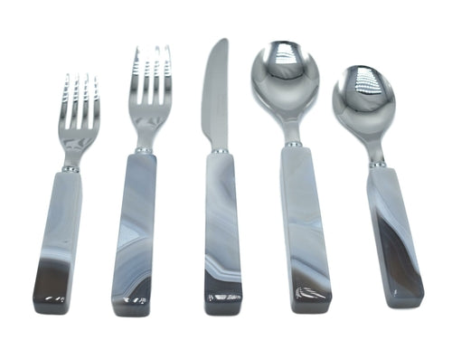 5 Piece Agate Flatware set