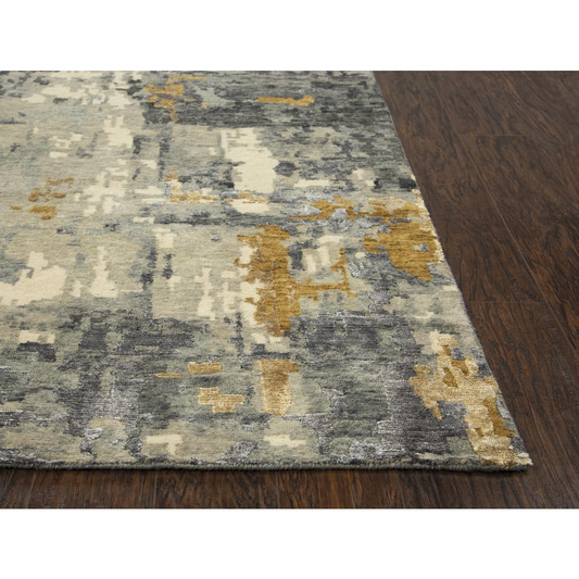 Hand Knotted Cut Pile Wool/ Viscose Rug, 8' x 10'