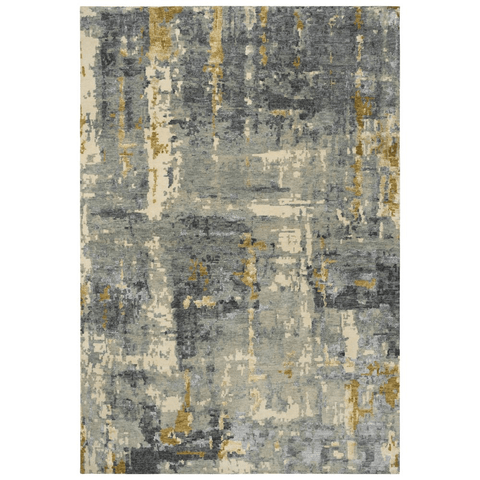 Hand Knotted Cut Pile Wool/ Viscose Rug, 8' x 10'