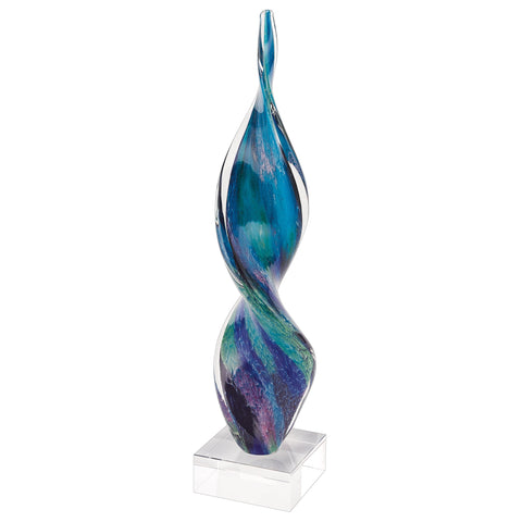 18 MultiColor Art Glass Corkscrew Centerpiece