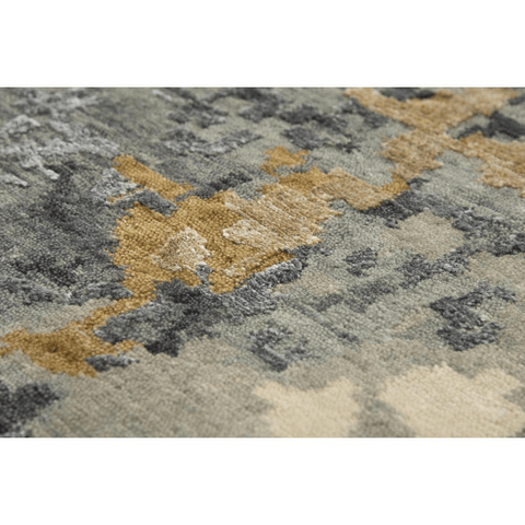 Hand Knotted Cut Pile Wool/ Viscose Rug, 8' x 10'