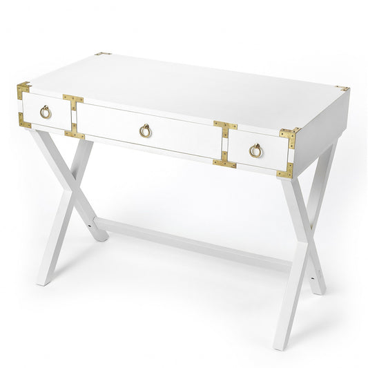 Glossy White Writing Desk