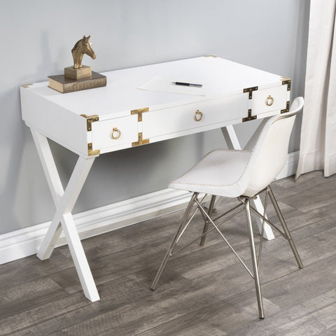 Glossy White Writing Desk