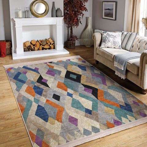 Bohemian Home Decor Washable Area Rug | Homeezone