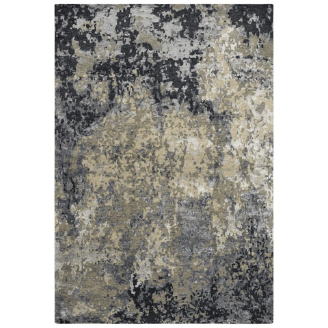 Hand Knotted Cut Pile Wool/ Viscose Rug, 8' x 10'