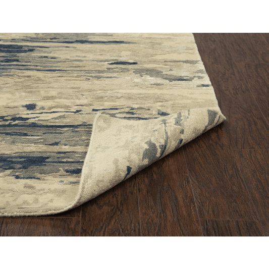 Hand Knotted Cut Pile Wool/ Viscose Rug, 8' x 10'