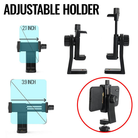 Smartphone Tripod Holder Camera Phone Mount Adapter Filming Video