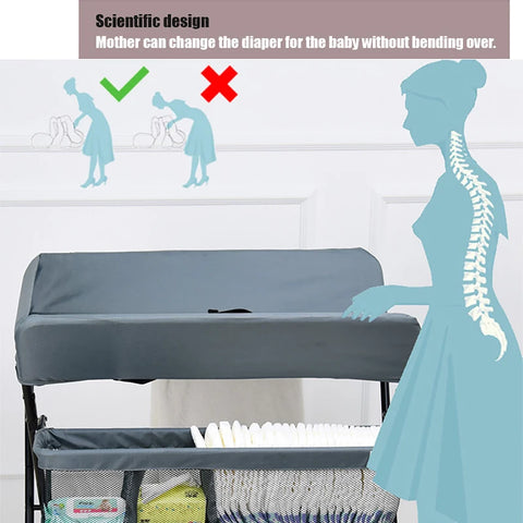 Baby Changing Table Portable Changing Table Multifunction Newborn Baby Changing Mat Table Foldable Diaper Changes Cover