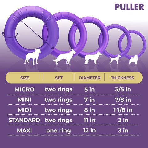 Puller Outdoor Dog Ring Toys   Dog Fetch Toy & Tug of War Dog Toy for