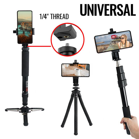 Smartphone Tripod Holder Camera Phone Mount Adapter Filming Video