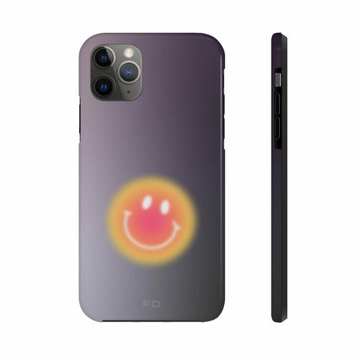 Smiley Face Tough Case for iPhone with Wireless Charging