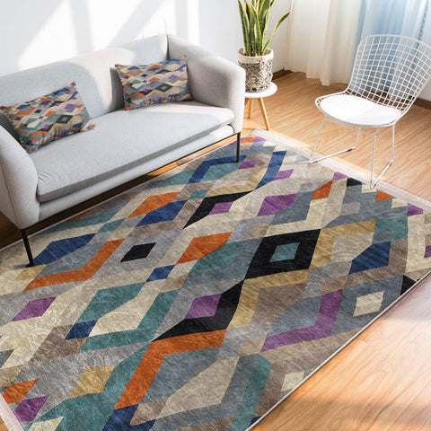 Bohemian Home Decor Washable Area Rug | Homeezone