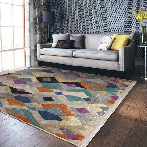 Bohemian Home Decor Washable Area Rug | Homeezone