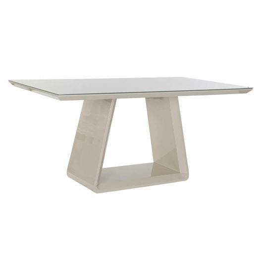 Dining Table DKD Home Decor Crystal Grey MDF Wood (160 x 90 x 75 cm)