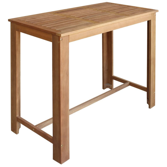 Bar Table Solid Acacia Wood 23.6"x23.6"x41.3"