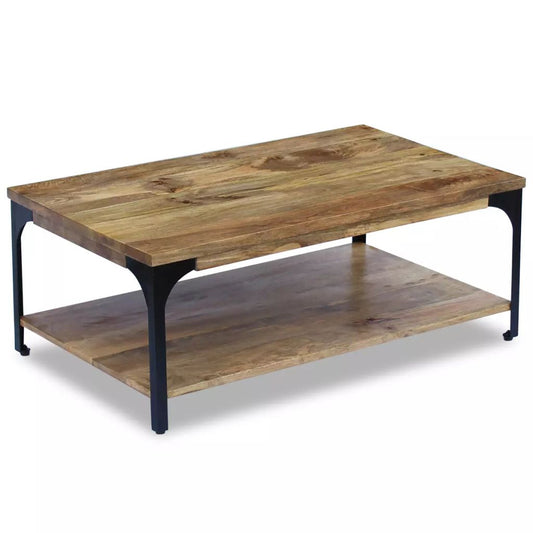 Coffee Table with Shelf 39.4"x23.6"x13.8" Solid Reclaimed Wood