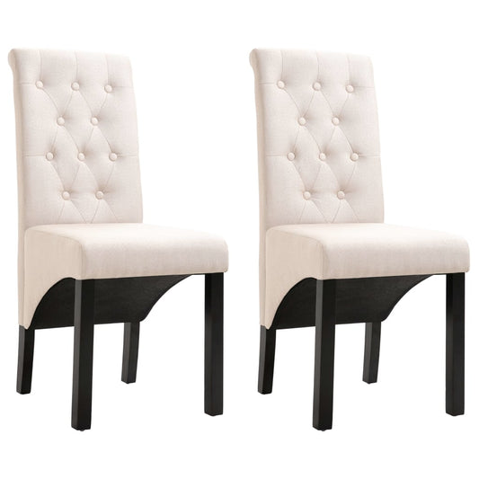 Dining Chairs 4 pcs Dark Gray Fabric