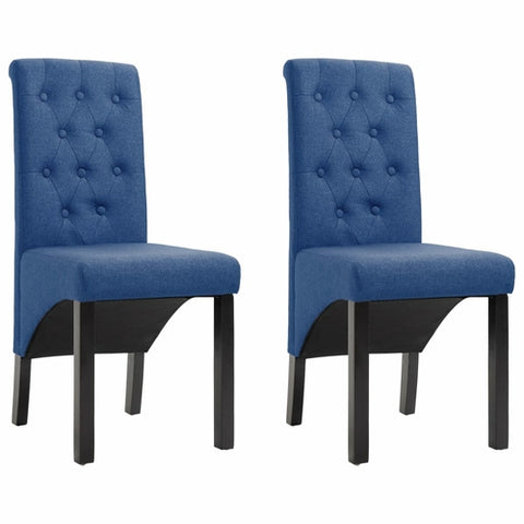 Dining Chairs 4 pcs Dark Gray Fabric