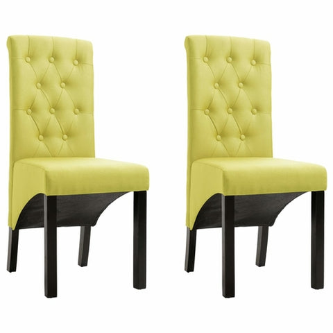 Dining Chairs 4 pcs Dark Gray Fabric