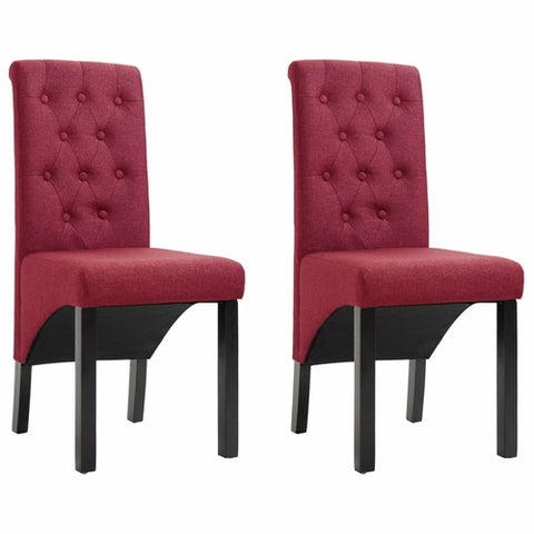 Dining Chairs 4 pcs Dark Gray Fabric