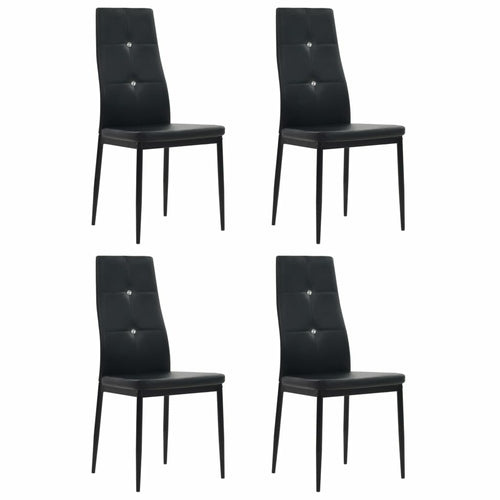 Dining Chairs 6 pcs Gray Faux Leather