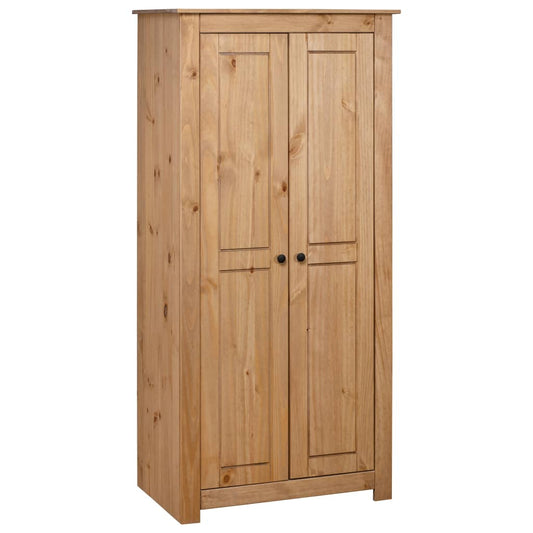 3-Door Wardrobe 46.5"x19.7"x67.5" Pine Panama Range