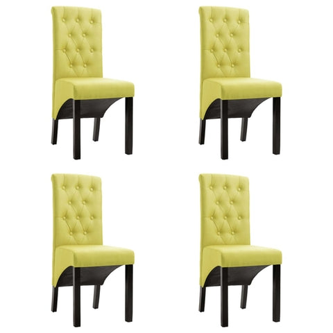 Dining Chairs 4 pcs Dark Gray Fabric