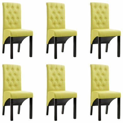 Dining Chairs 4 pcs Dark Gray Fabric