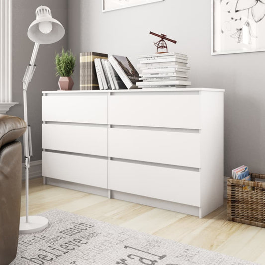 Sideboard White 55.1"x13.8"x30" Chipboard