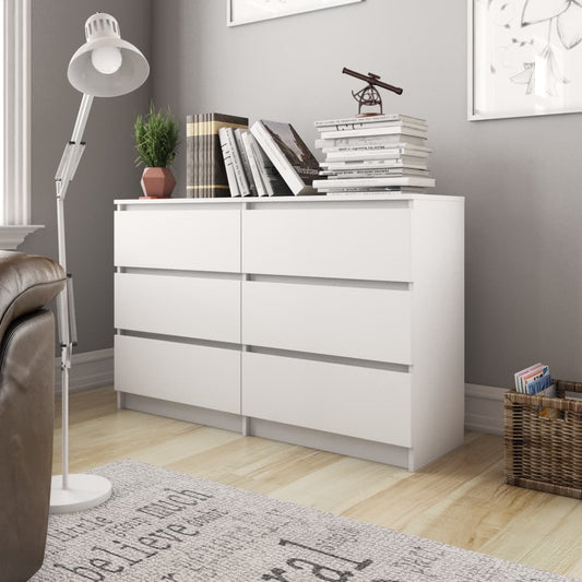 Sideboard White 47.2"x13.8"x30" Chipboard