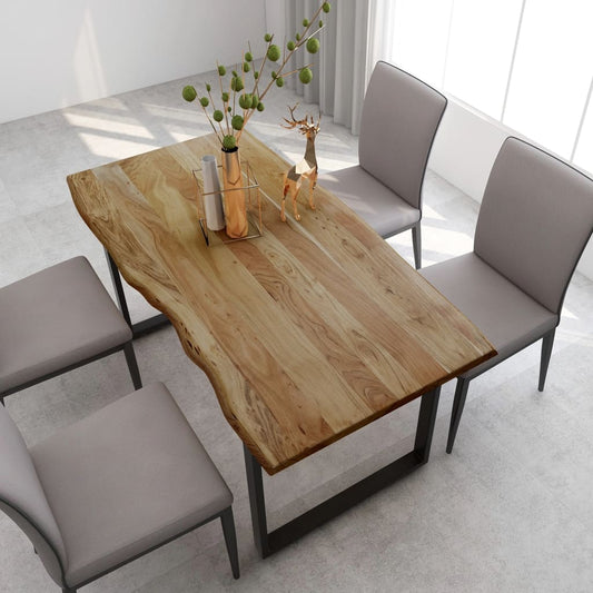 Dining Table 70.9"x35.4"x29.9" Solid Acacia Wood