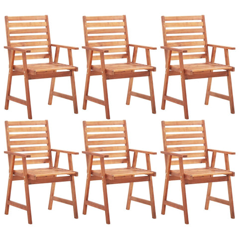 Outdoor Dining Chairs 3 pcs Solid Acacia Wood