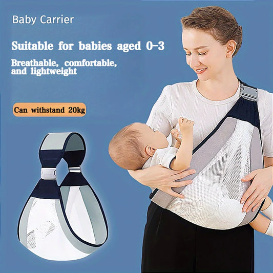 Baby carrier, 3D mesh baby wrap,adjustable toddler straps,easy to wear,Infant Semi-Wrap Sling Hip Carrier for Newborn to Toddler