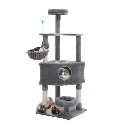 Domestic Delivery Multi-Level Cat Tree Tower Climb Furniture Scratching Post for Indoor House Pet Supplies Kitten Toy Cozy Condo