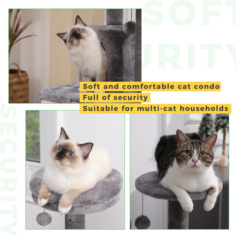 Domestic Delivery Multi-Level Cat Tree Tower Climb Furniture Scratching Post for Indoor House Pet Supplies Kitten Toy Cozy Condo