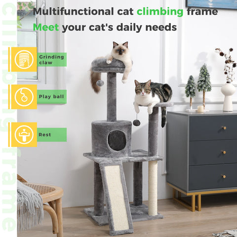 Domestic Delivery Multi-Level Cat Tree Tower Climb Furniture Scratching Post for Indoor House Pet Supplies Kitten Toy Cozy Condo