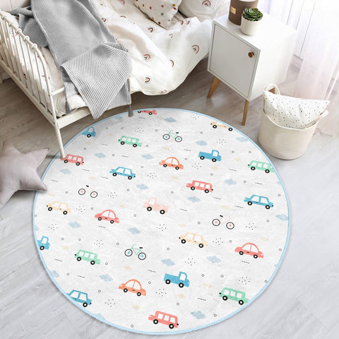 Car Adventure Kids' Washable Rug | Homeezone