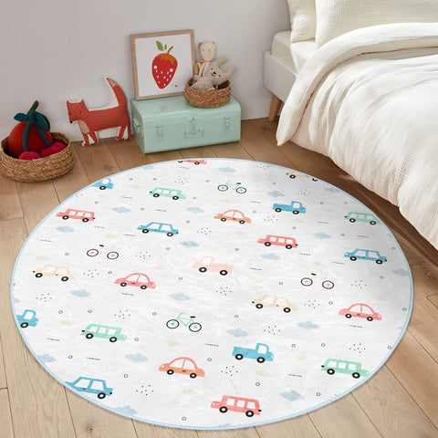 Car Adventure Kids' Washable Rug | Homeezone