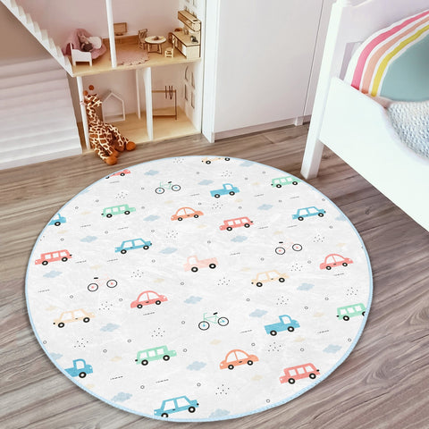 Car Adventure Kids' Washable Rug | Homeezone