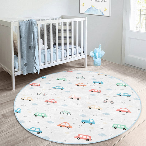 Car Adventure Kids' Washable Rug | Homeezone