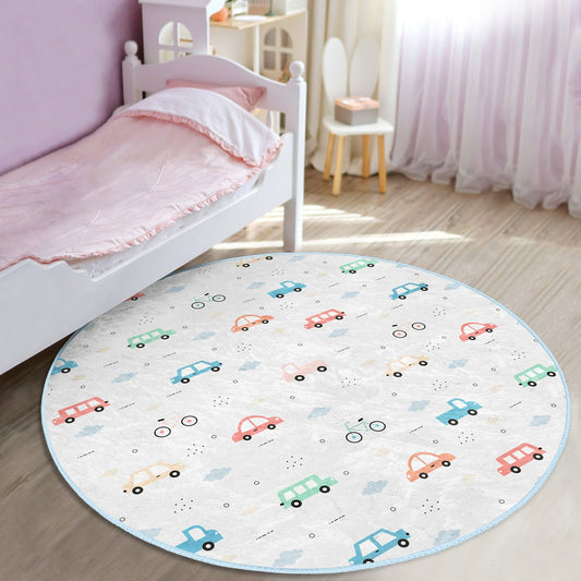 Car Adventure Kids' Washable Rug | Homeezone