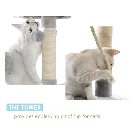 Domestic Delivery Multi-Level Cat Tree Tower Climb Furniture Scratching Post for Indoor House Pet Supplies Kitten Toy Cozy Condo