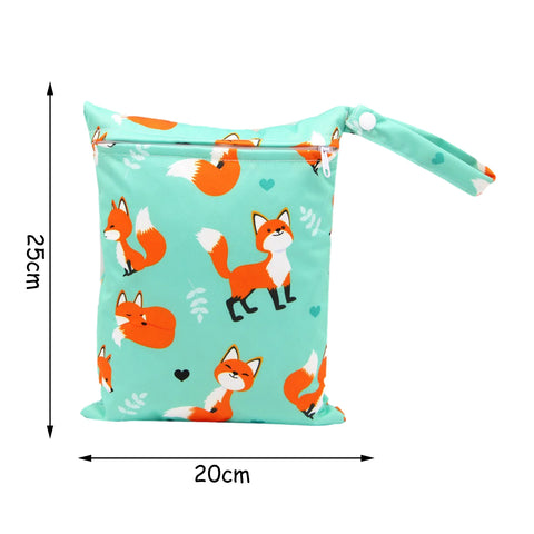 Multifunctional Baby Diaper Organizer Reusable Waterproof Fashion Prints Wet/Dry Bag Mummy Storage Bag Travel Nappy Bag