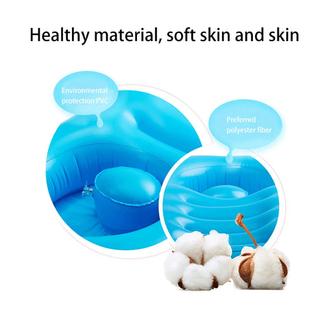 80cm Portable Inflatable Baby Bath Tub Newborn Inflatable Bathtub Baby Bath Seat Babies Bathing Wash Hair Ass Basin Baby Care #C