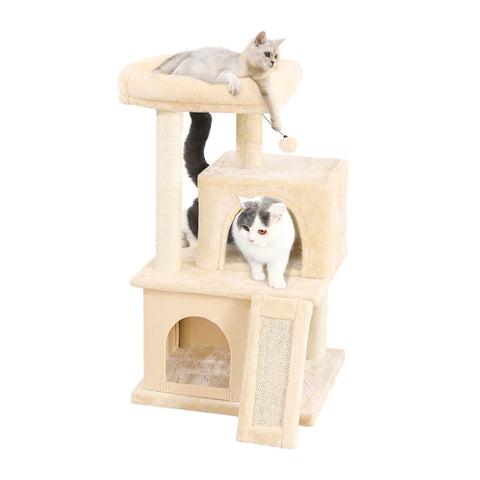 Domestic Delivery Multi-Level Cat Tree Tower Climb Furniture Scratching Post for Indoor House Pet Supplies Kitten Toy Cozy Condo