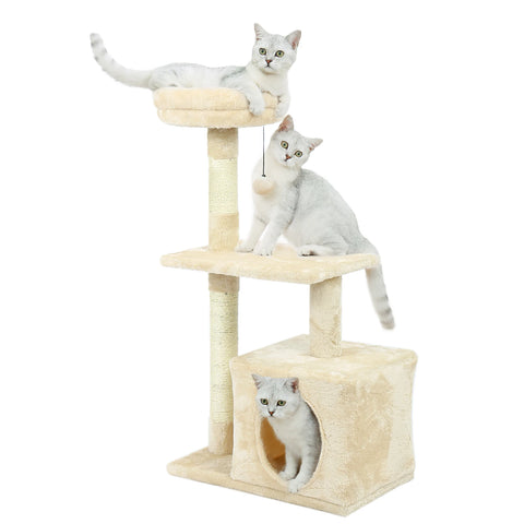 Domestic Delivery Multi-Level Cat Tree Tower Climb Furniture Scratching Post for Indoor House Pet Supplies Kitten Toy Cozy Condo