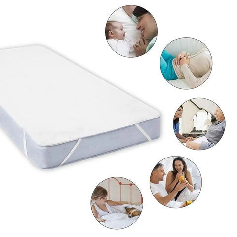 1PC Waterproof Bed Cover Four Corner Tendon Terry Cloth Mattress Protector Breathable Safe Antisweat Mattress Cover Dropshipping