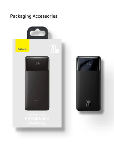 Baseus PD 20W Power Bank 10000mAh Portable Charger External Battery 10000 Fast Charging Powerbank For iPhone Xiaomi mi Poverbank