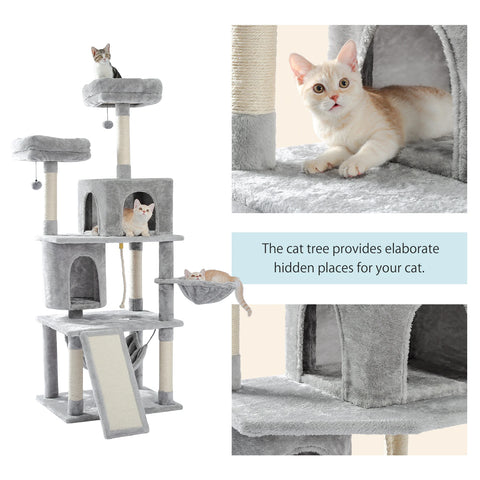 Domestic Delivery Multi-Level Cat Tree Tower Climb Furniture Scratching Post for Indoor House Pet Supplies Kitten Toy Cozy Condo