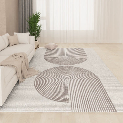 Cream Style Carpet Living Room 2024 New Arrival Accessible Luxury Classy Table Carpet Warm Color Bedroom and Household Washable Erasable Floor Mat